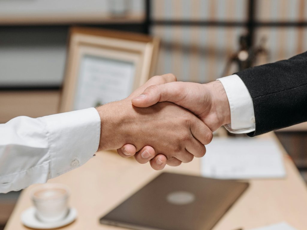 A handshake
